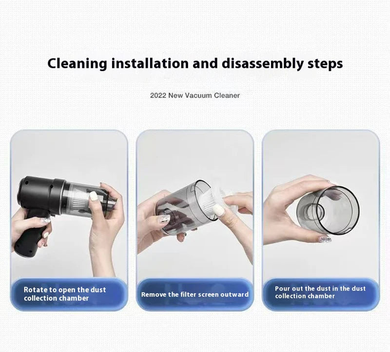Portable Handheld Car Vacuum Cleaner – Multi-Purpose Use