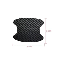 4Pcs Car Door Handle Protective Film Carbon Fiber Stickers