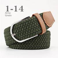 Unisex Colorful Canvas Belt – 107/120cm Casual Luxury Nylon Girdle for Men & Women