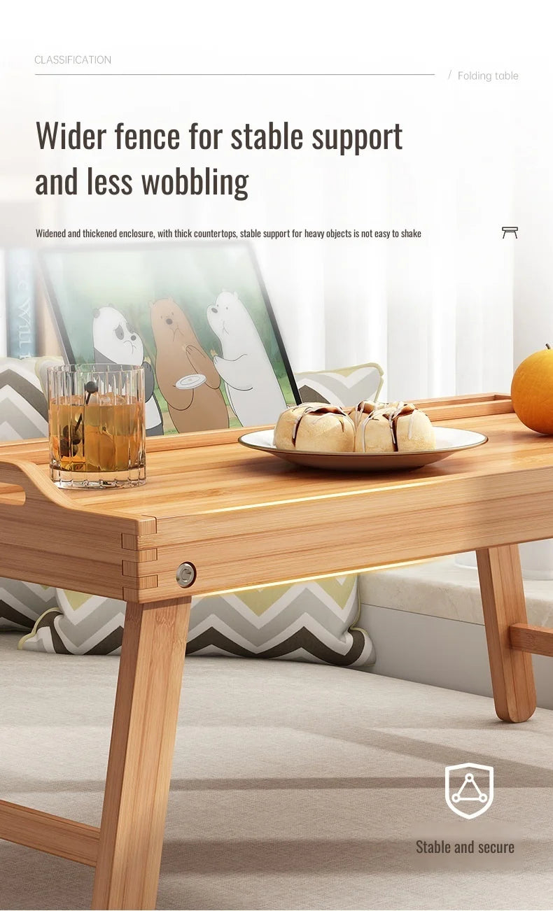 Square Folding Tea Table – Lightweight Tatami Floor Desk