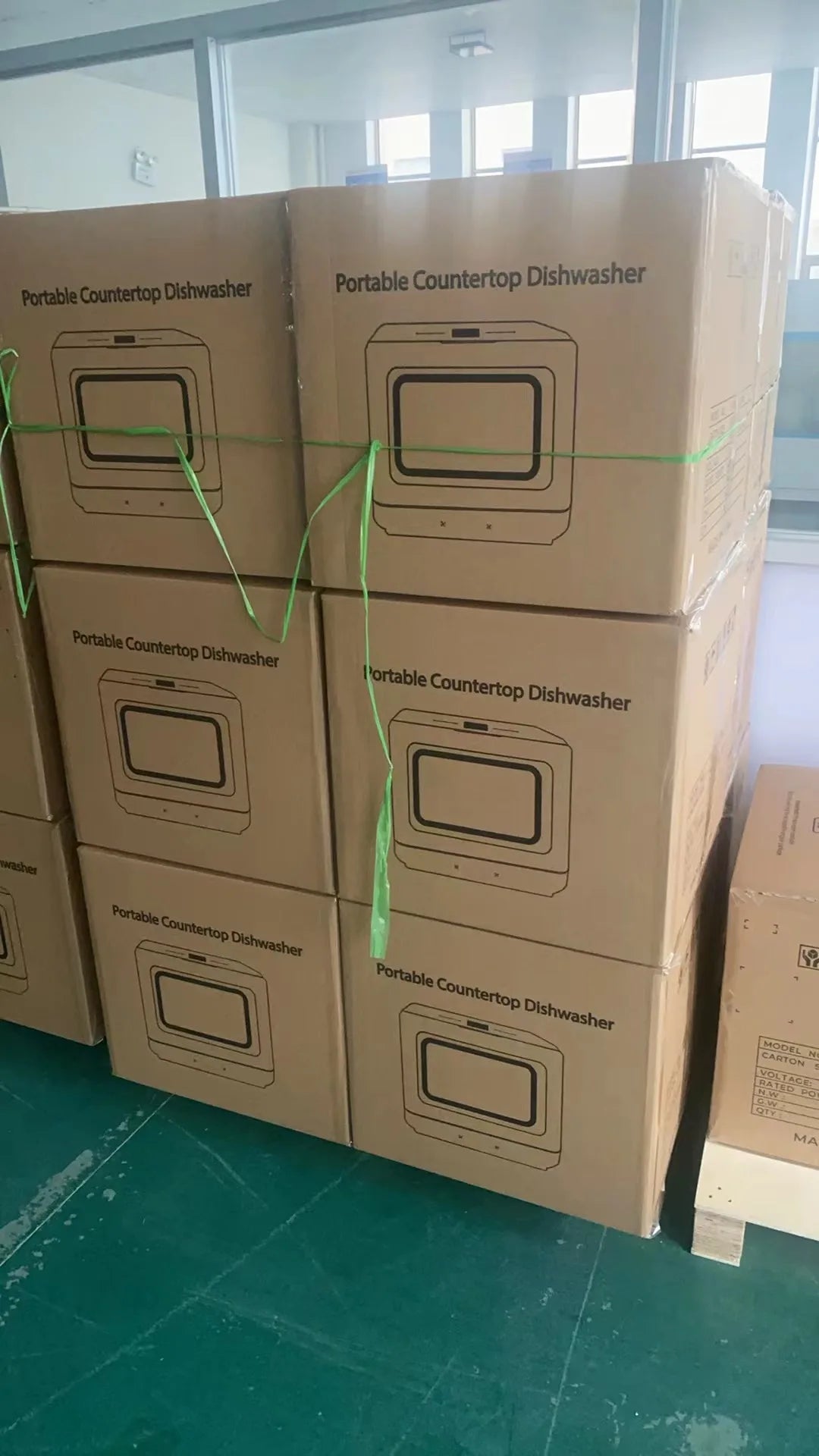 Wholesale New Commercial Smart Countertop Kitchen Dishwasher Nice Quality Moveable Machine With Water Tank High Quality Stock