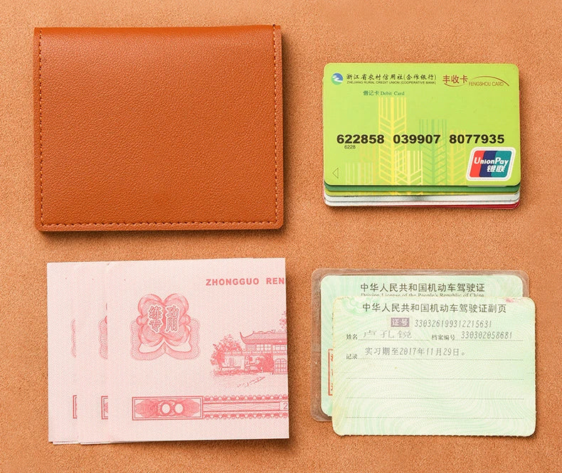 Women Men Credit Card Bag Ultra-thin Small Bank Card Driver's License Card Holder Wallet Male Simple Card Holder Bag