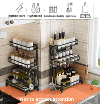 2-Layer Stainless Steel Kitchen Storage & Dish Rack
