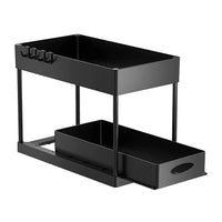 2-Tier Under Sink Organizer Sliding Drawer Rack