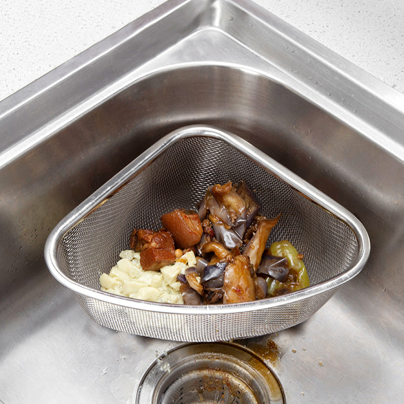 Stainless Steel Triangle Sink Drain Basket Strainer