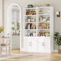 Getone Bookshelf Wardrobe with 12 Compartments & Doors