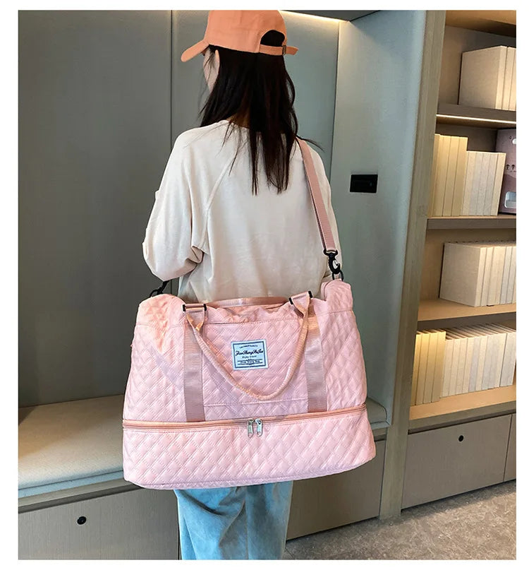 Women’s Large Travel Duffle Bag Lightweight Weekender