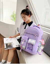 2025 New - Style Schoolbag for Primary School Girls, Suitable for Grades 1, 3 to 6, Child-Friendly, Load-Reducing and Spine
