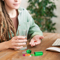 Waterproof Aluminum Pill Holder – Keychain Storage Container