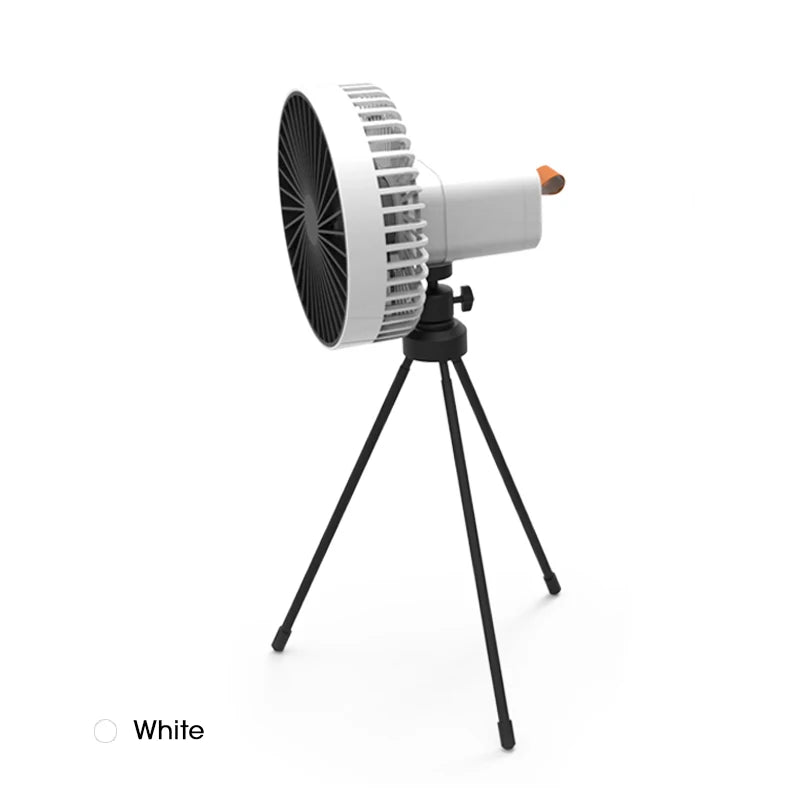 Retractable Camping Fan 10000mAh Rechargeble Portable USB Ceiling Fan Wireless Desk Electric Fans Folding Tripod Home Outdoor