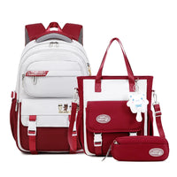 Children School bags set Girls Primary Backpack Kids school backpcak 3 pcs princess schoolbags kids mochilas escolar infantil