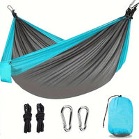 Single Portable Camping Hammock with Tree Straps & Storage Bag