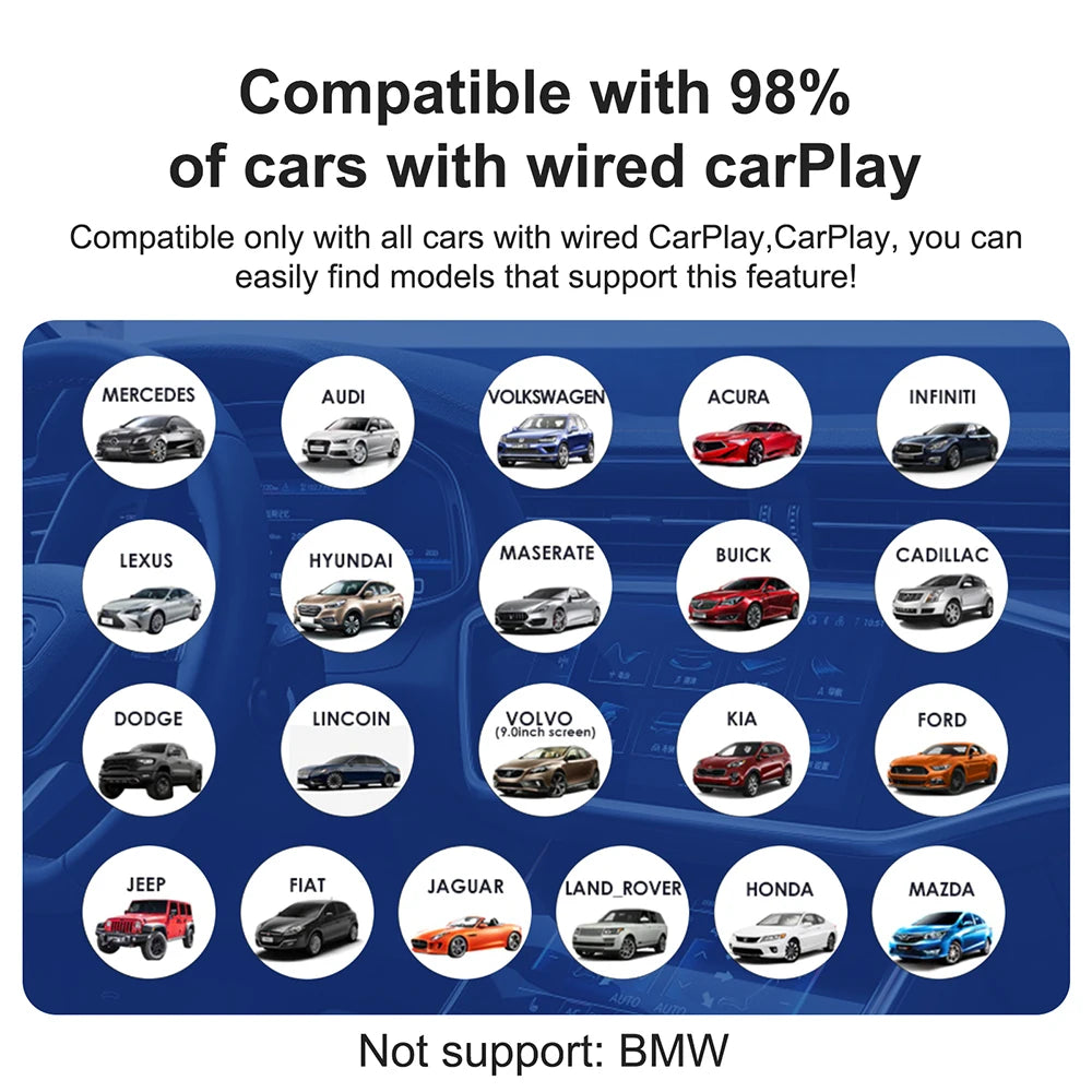 Smart CarPlay AI Box – Android 13 Wireless Auto TV