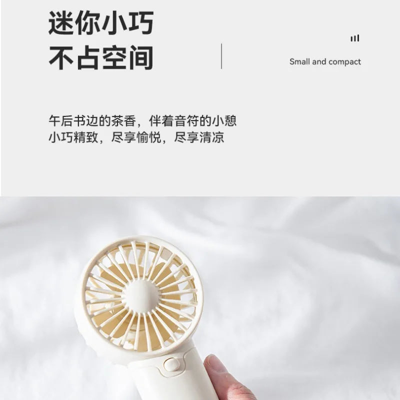 Portable Quiet Handheld Fan – Compact Multi-Color Design