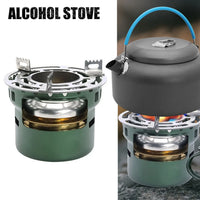 Portable Mini Alcohol Stove Outdoor Camping Barbecue Burner