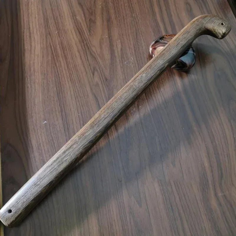 Wenge Wood Self-Defense Stick with Stainless Steel Head