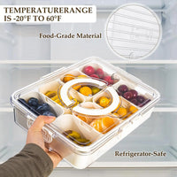 Multi-Grid Kitchen Spice Storage Box Sealed