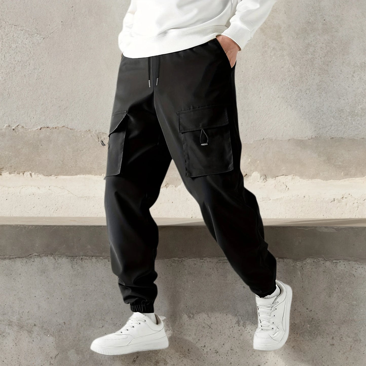 Men’s Cargo Jogger Pants Casual Sports Trousers
