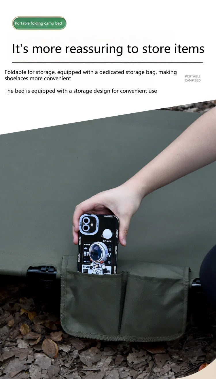 WANDERING TIME Camping bed, portable folding bed, camping travel backpack, hiking sleep bed, outdoor ultra-light small tent bed