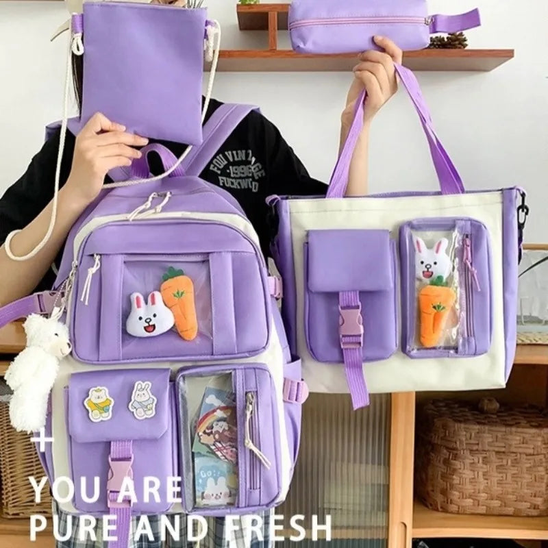 School bag female light schoolboy cute summer girl large capacity kids backpack backpack