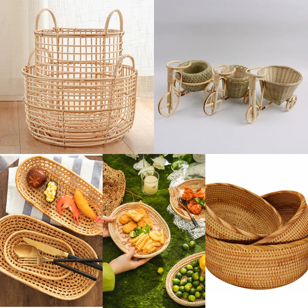 10m Natural Rattan Core Round Cane – 2–7mm for Chair & Basket