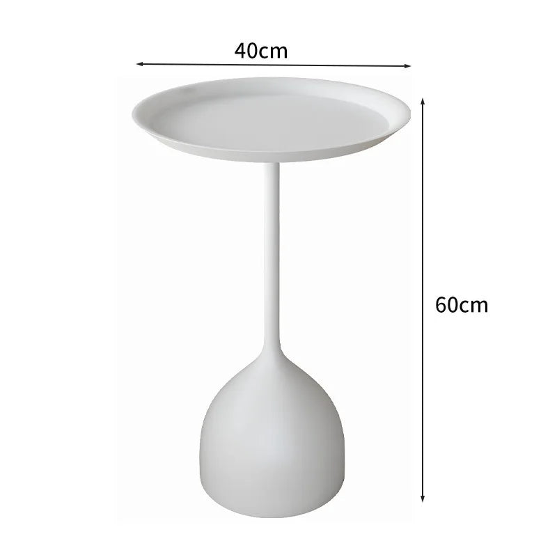 Simple Modern Wrought Iron Coffee Table Living Room Household Round Coffee Table Combination Creative Small Apartment Side Table