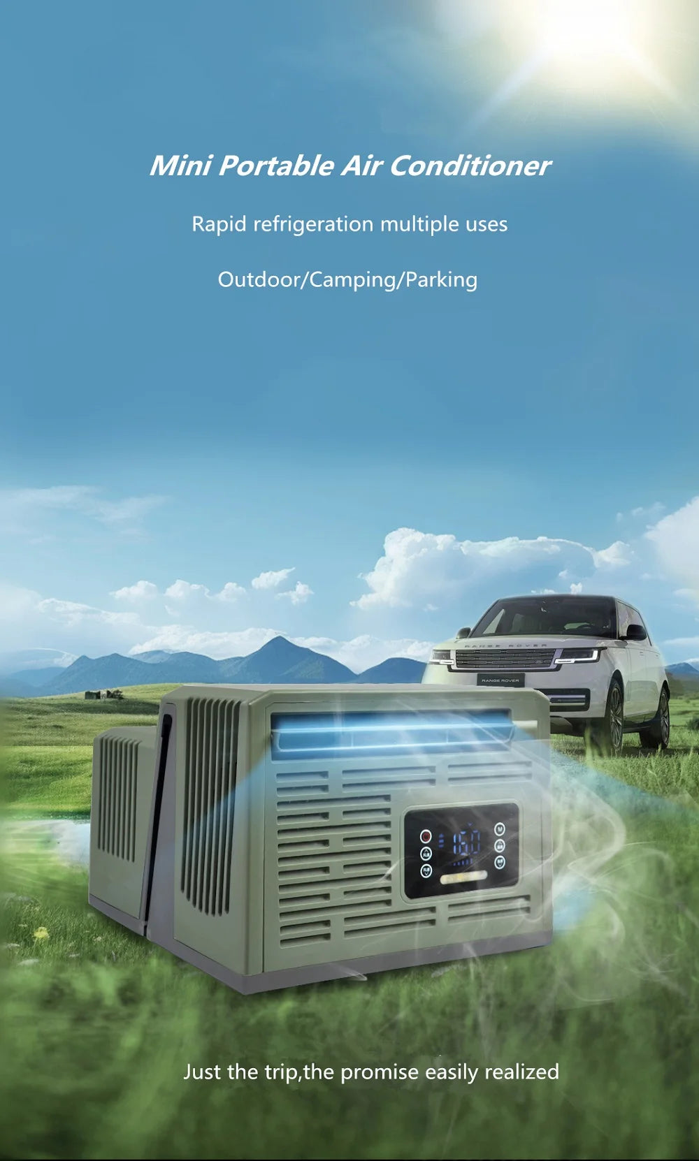 Outdoor Camping No Installation Mobile Air Conditioning Portable Parking Tent No Drainage Mini Refrigeration Air Conditioning