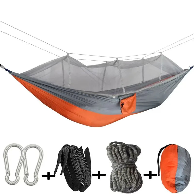 Outdoor camping mosquito net hammock swing camping furniture indoor dormitory outdoor courtyard hammock