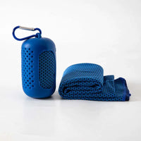 Sport Towel with Mini Silicon Gel Set Portable Breathable Sweat Absorption  Fitness Sport GYM Running Outdoor Quick Dry Cool