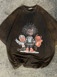 Streetwear Graphic T-Shirt Hip Hop Style