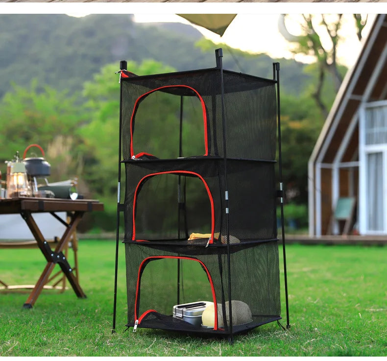 Portable Camping Cooking Net – Outdoor Drying Rack