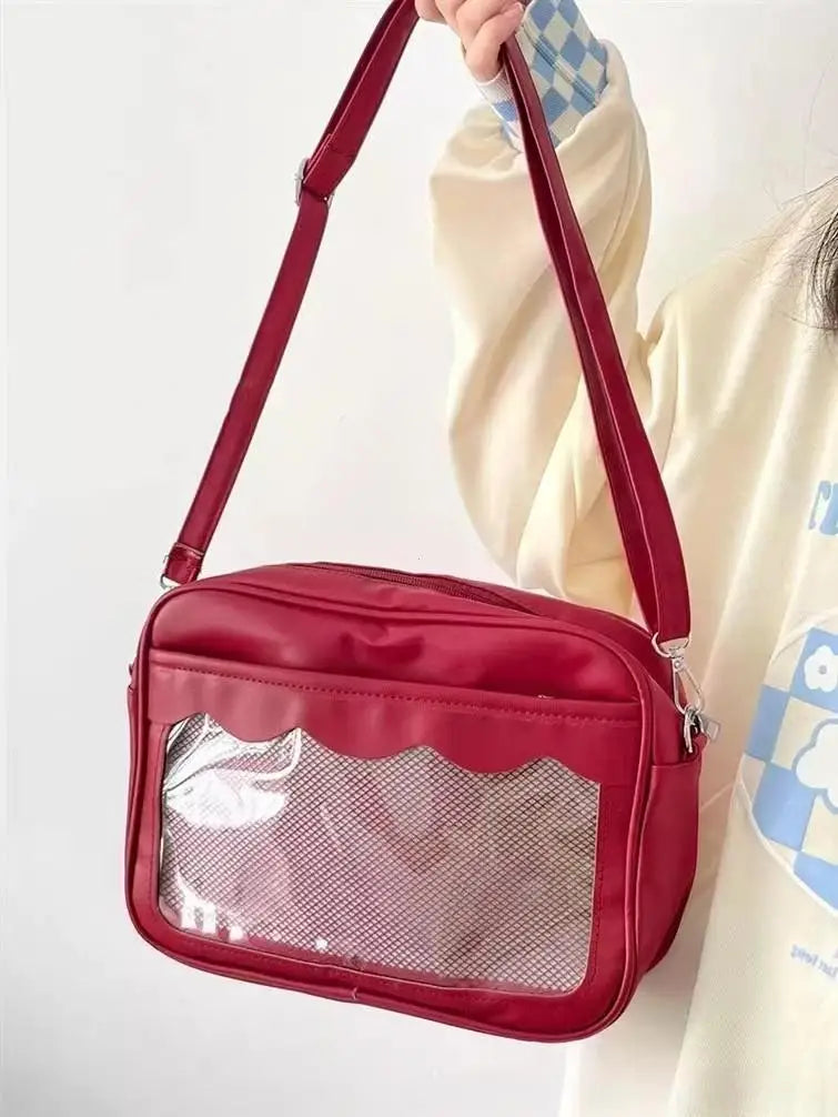 Japanese Harajuku Transparent Ita Bag for Girls