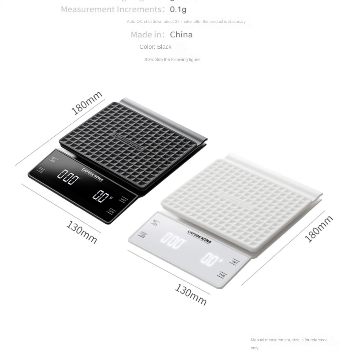 Smart Coffee Scale Kitchen Food Scale Digital Electronic Scale with Timer Precision Jewelry Scale Mini Household Weighing Scale