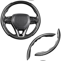 Carbon Fiber Steering Wheel Cover Universal Car Accessory