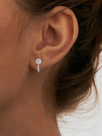 Moissanite Drop Earrings – 925 Sterling Silver