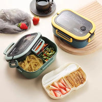 Portable Lunch Box with Spoon & Fork Food Storage