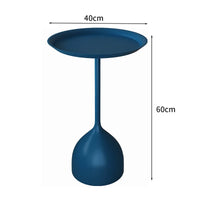 Simple Modern Wrought Iron Coffee Table Living Room Household Round Coffee Table Combination Creative Small Apartment Side Table