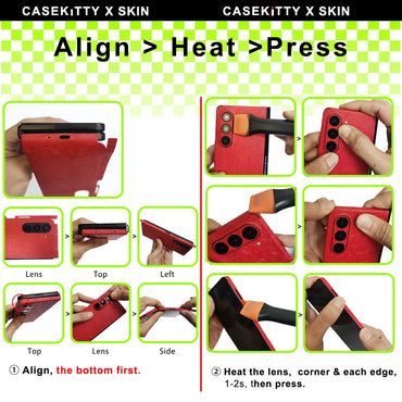 CASEKiTTY Leather Skin Wrap for Samsung Galaxy Z Fold