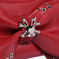 Spice Girl Rivet Bolsos Mujer Motorcycle Bow Bag Underarm Shoulder Bags American Style Sac Femme New Adjustable Strap Bolso