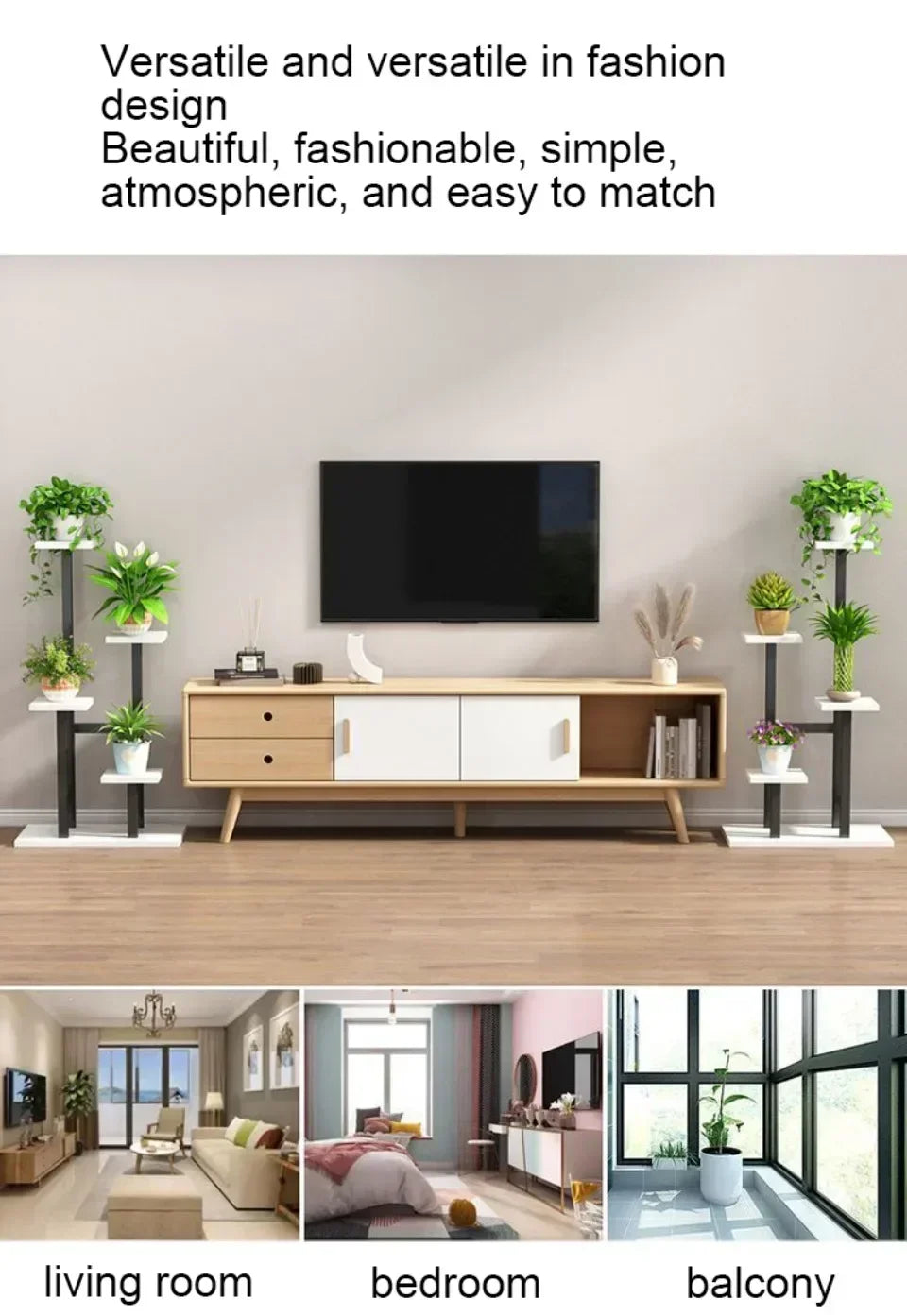 Plant Stand Household Multi-layer Plants Shelves Environment protection Flower Pot Holder Plant Rack Shelves Balcony Flower Rack