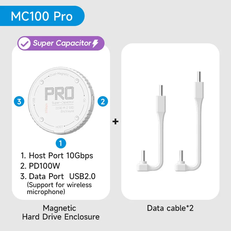 Hagibis Magnetic M.2 2230 NVMe SSD Enclosure USB-C 3.2