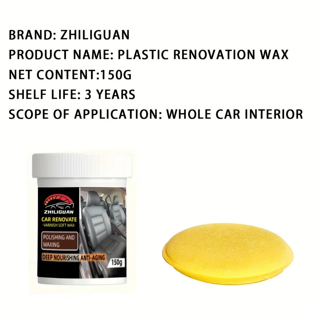 Car Refurbishment Cream Dashboard, Leather & Tire Care