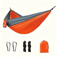 Single Portable Camping Hammock with Tree Straps & Storage Bag