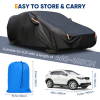 Universal Black Car Cover Dust & Sun Protection
