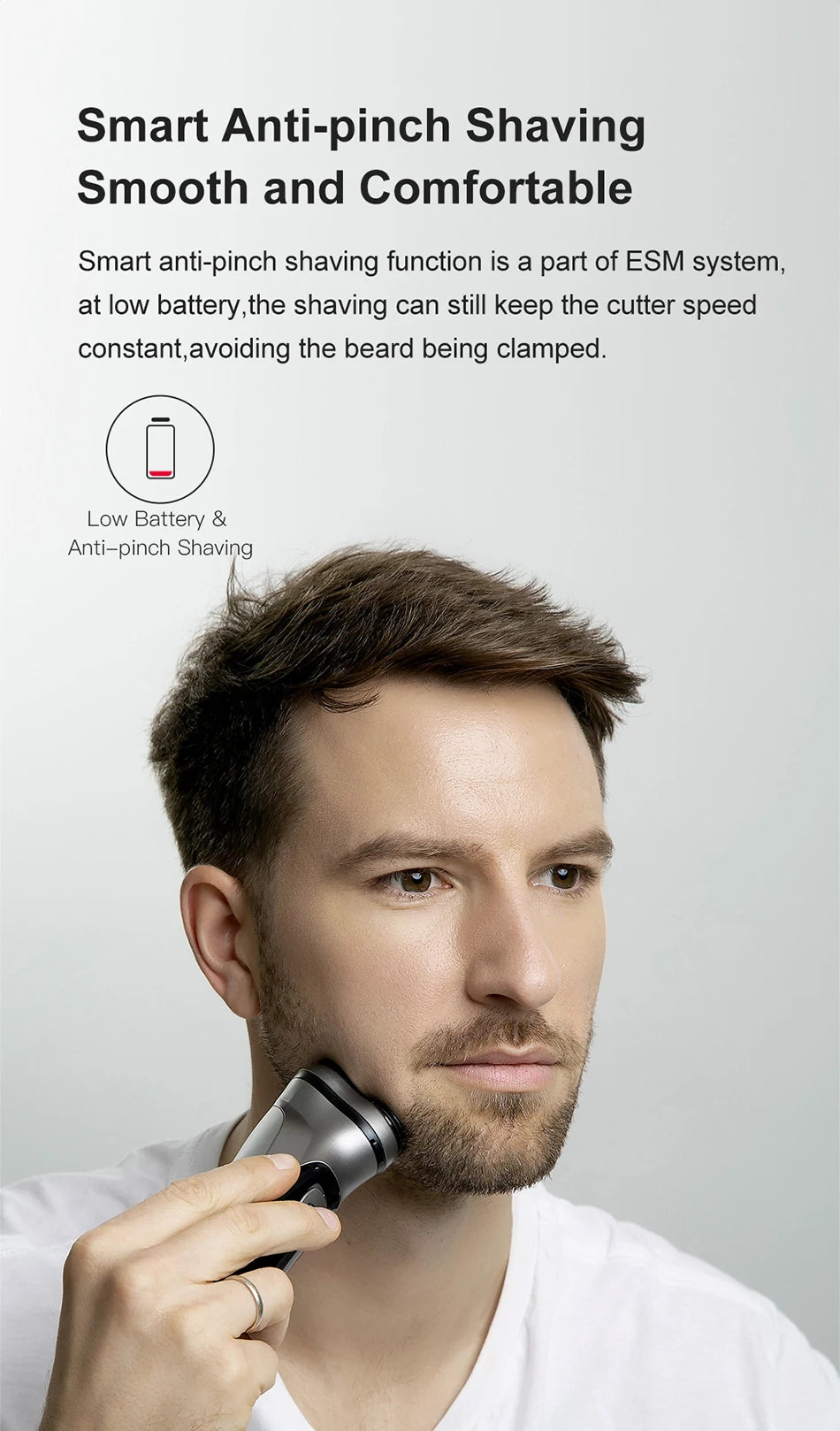 Blackstone Rotary Shaver – USB Rechargeable 3D Beard Trimmer