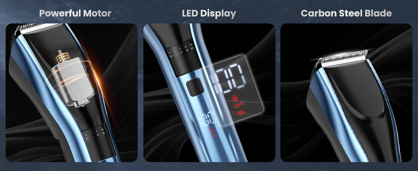 SEJOY Hair Clippers for Men Cordless Clippers for Hair Cutting Professional Men's Hair Clippers Rechargeable Hair Trimmer