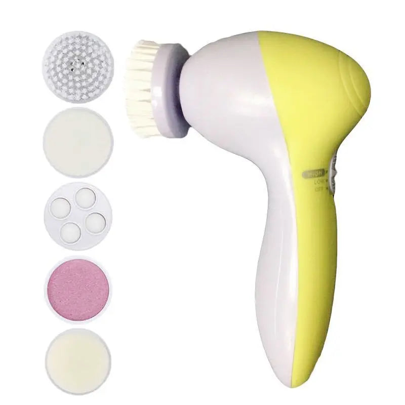 5-in-1 Electric Facial Cleansing Brush – Skin Care Massager