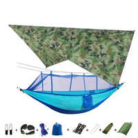 Swallowtail Camping Hammock with Mosquito Net & Rainfly