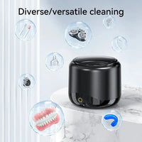 Ultrasonic Cleaner for Dentures 42-45KHz Professional Ultrasonic Cleaning Machine for All Dental Jewelry Watche Household Washer