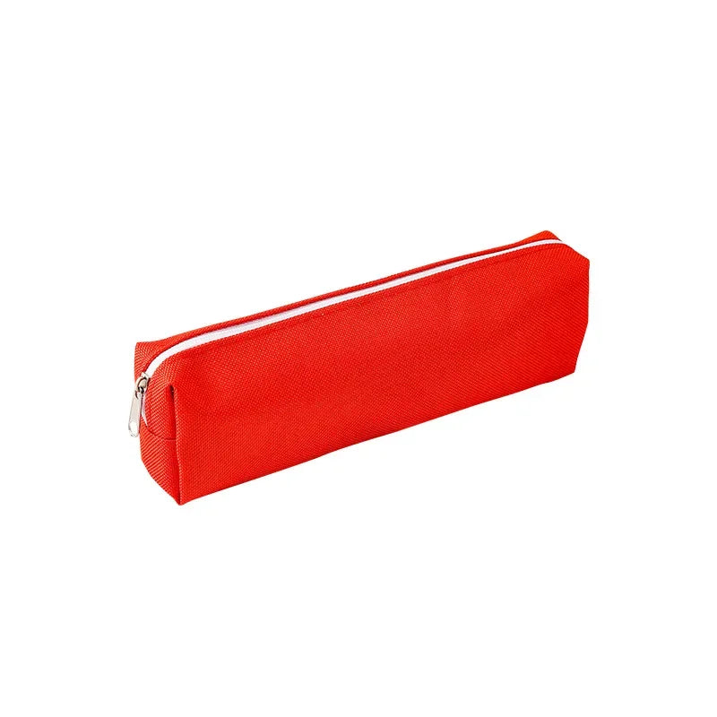 Simple Pencil Case School Supplies Pencil Cases Solid Color School Stationery Pencil Pouch Back To School